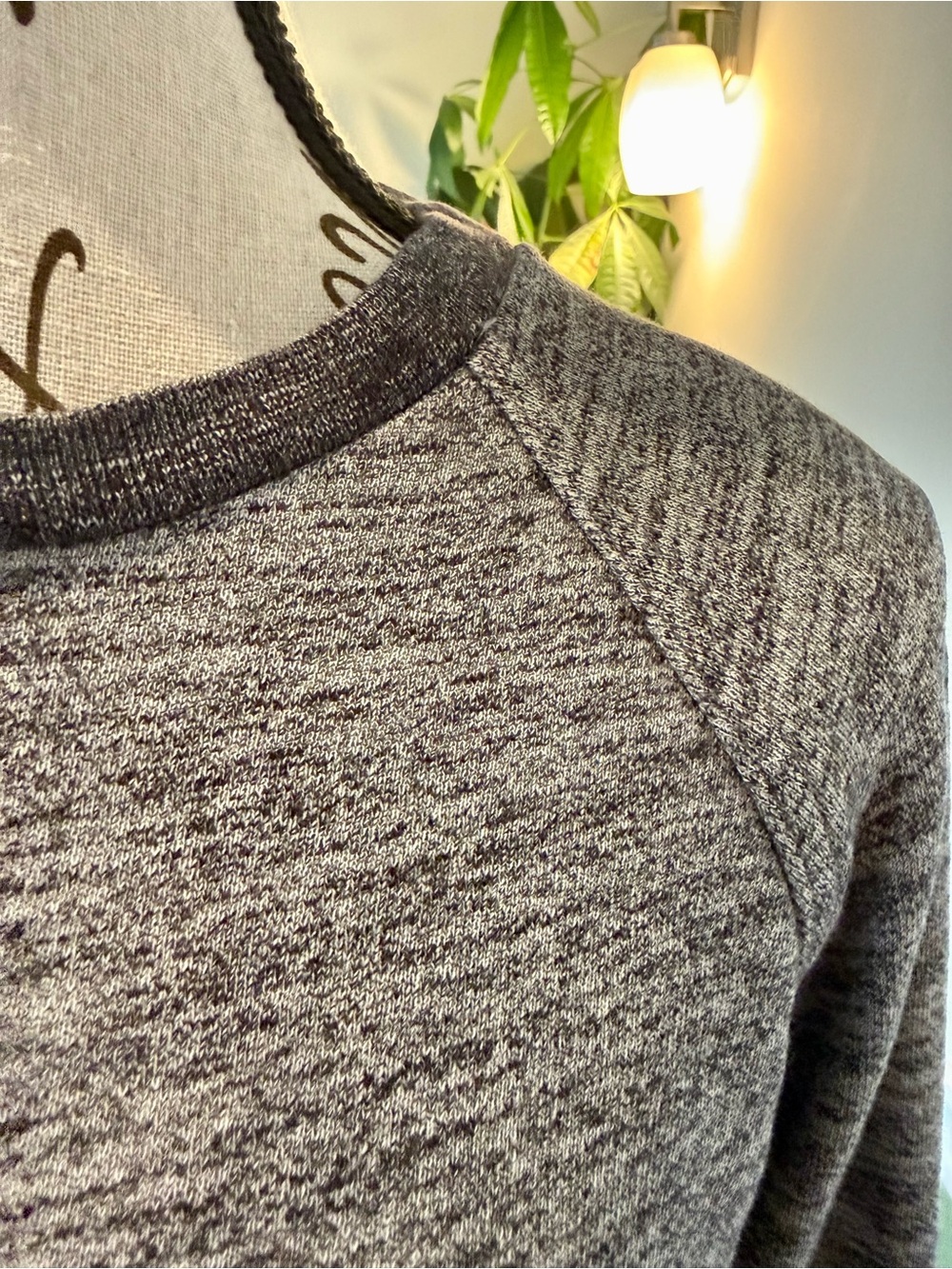 Everlane Marled Gray Crewneck Sweater